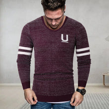 Laden Sie das Bild in den Galerie-Viewer, Herren gestreifter Briefpullover