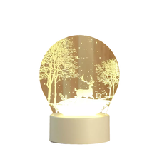 Laden Sie das Bild in den Galerie-Viewer, 3D Nachtlicht USB-Stecker dimmbare LED-Schlafzimmer-Nachttischlampe