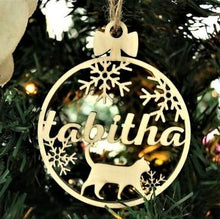 Laden Sie das Bild in den Galerie-Viewer, SANK®PERSONALISIERTE HUNDE/KATZE PFOTE WEIHNACHTSVERZIERUNG