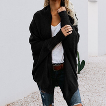 Laden Sie das Bild in den Galerie-Viewer, Einfarbige Strickjacke mit Puppenärmeln