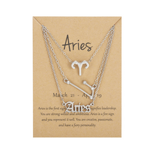 Laden Sie das Bild in den Galerie-Viewer, Kreative Halsketten mit zwölf Sternbildern (drei Stücke)