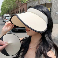 Laden Sie das Bild in den Galerie-Viewer, Faltbarer Sonnenschutz-Sonnenhut mit großer Krempe