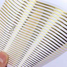Laden Sie das Bild in den Galerie-Viewer, Geometrische 3D Linien-Nagelaufkleber