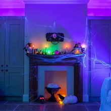 Laden Sie das Bild in den Galerie-Viewer, Halloween Szene Dekoration - Spinnennetz