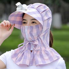 Laden Sie das Bild in den Galerie-Viewer, Sonnenhut mit Fächervisier und langer Krempe