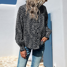 Laden Sie das Bild in den Galerie-Viewer, Lässige Bluse mit Leopardenmuster