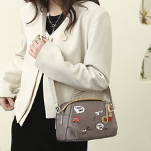 Laden Sie das Bild in den Galerie-Viewer, Damen lässige leichte bedruckte Umhängetasche aus Oxford-Stoff