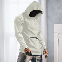Laden Sie das Bild in den Galerie-Viewer, Einfarbiger Langarm-Hoodie