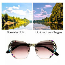 Laden Sie das Bild in den Galerie-Viewer, 2020 Vintage Mode Randlose Kristall Sonnenbrille
