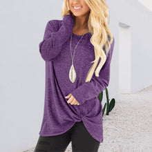 Laden Sie das Bild in den Galerie-Viewer, Neues Twist-T-Shirt mit Rundhalsausschnitt