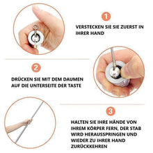 Laden Sie das Bild in den Galerie-Viewer, Tragbarer Metallstab für Selbstverteidigung und Zauberkunst