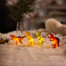 Laden Sie das Bild in den Galerie-Viewer, LED Emaille Dinosaurier Kinderzimmer Dekorative Lichterkette