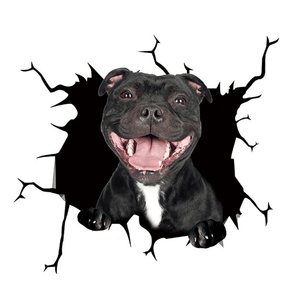 Kreativer Hundeaufkleber für Autofenster