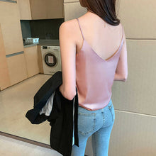 Laden Sie das Bild in den Galerie-Viewer, Damen sexy elegante modische fließende Seidenweste