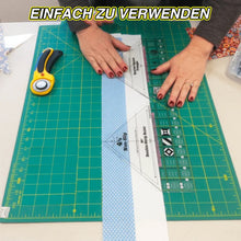 Laden Sie das Bild in den Galerie-Viewer, 90° Quiltlineal mit Doppelstreifen aus Acryl