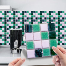 Laden Sie das Bild in den Galerie-Viewer, 3D-Mosaik Kristall Fliesenaufkleber, 10 Stück