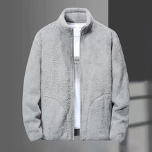 Laden Sie das Bild in den Galerie-Viewer, Wende-Sweatshirt mit Stehkragen aus Fleece
