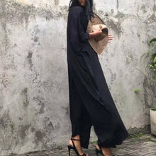 Laden Sie das Bild in den Galerie-Viewer, Einfarbiges Lockeres Urlaubskleid