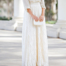 Laden Sie das Bild in den Galerie-Viewer, Einfarbiger Eleganter Spitzenrock
