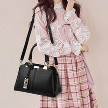Laden Sie das Bild in den Galerie-Viewer, Bequeme einfarbige Damenhandtasche mit großem Fassungsvermögen