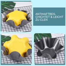 Laden Sie das Bild in den Galerie-Viewer, Blütenförmige Backschüssel aus Karbonstahl