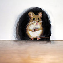 Laden Sie das Bild in den Galerie-Viewer, Mausloch 3D Wandaufkleber