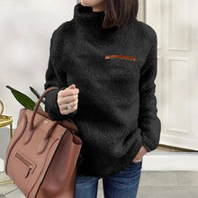 Laden Sie das Bild in den Galerie-Viewer, Thermopullover mit Rollkragen und Reißverschluss