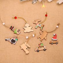 Laden Sie das Bild in den Galerie-Viewer, Weihnachtsschmuck aus Holz (12 Stück)