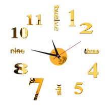 Laden Sie das Bild in den Galerie-Viewer, DIY Moderne Stanzfreie Wanduhr