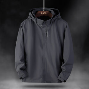 Regenjacke Mäntel mit Abnehmbare Kapuze