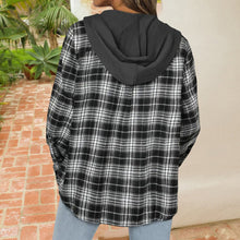 Laden Sie das Bild in den Galerie-Viewer, Geknöpfte Freizeithemdjacke mit Kapuze