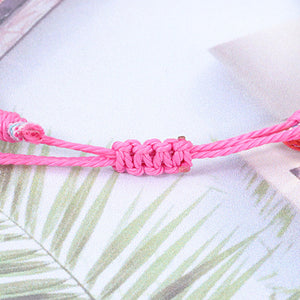 Geflochtenes Regenbogen-Armband