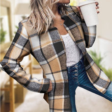 Laden Sie das Bild in den Galerie-Viewer, Trendiger Karierter Mantel