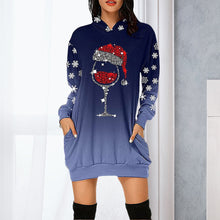Laden Sie das Bild in den Galerie-Viewer, Kleid mit Schneeflocke Weinglas