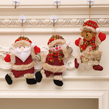 Laden Sie das Bild in den Galerie-Viewer, Baumanhänger Weihnachtsanhänger, Weihnachtsmann, Weihnachtsbär