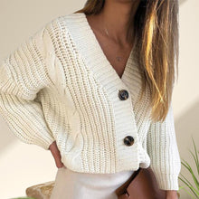 Laden Sie das Bild in den Galerie-Viewer, Süße Strickjacke mit Knöpfen