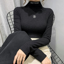 Laden Sie das Bild in den Galerie-Viewer, Warmer Langärmeliger Halbrollkragenpullover  für Damen