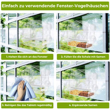 Laden Sie das Bild in den Galerie-Viewer, Fenster Vogelhaus Futterspender