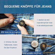 Laden Sie das Bild in den Galerie-Viewer, Jeans einziehbarer Knopf