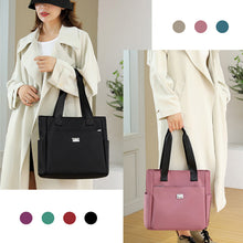 Laden Sie das Bild in den Galerie-Viewer, Vielseitige einfache einfarbige Nylonhandtasche mit großer Kapazität