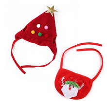 Laden Sie das Bild in den Galerie-Viewer, Haustiermützen Set Zu Weihnachten