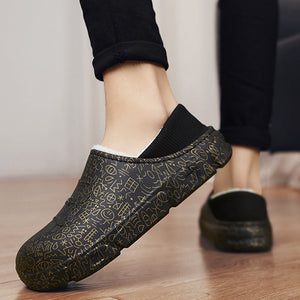 Warme Plüsch-Baumwollschuhe für Herren