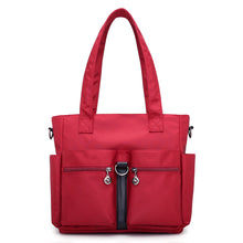 Laden Sie das Bild in den Galerie-Viewer, Damen wasserdichte Reisetasche aus Nylongewebe mit großer Kapazität