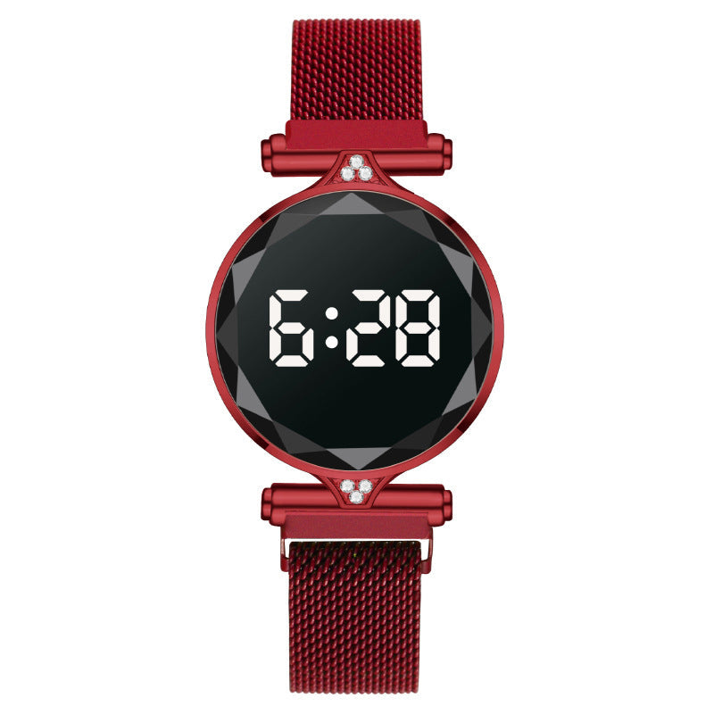 Uhr mit LED-Display und Touchscreen