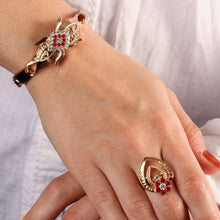 Laden Sie das Bild in den Galerie-Viewer, Vierteiliges Schmuckset aus Legierung