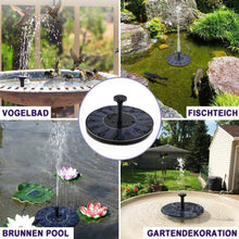 Laden Sie das Bild in den Galerie-Viewer, Solarbetriebene Mini-Brunnen-Wasserpumpe für den Außenbereich