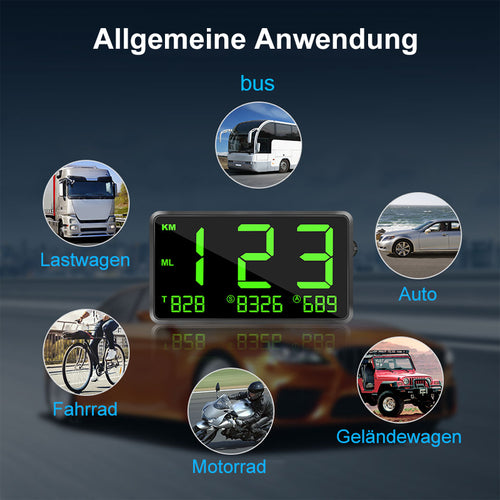 Tragbarer Tachometer für Fahrzeuge