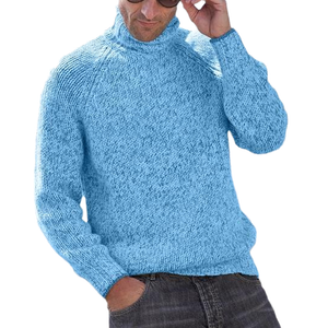 Einfarbiger Vielseitiger Rollkragenpullover für Herren