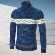 Laden Sie das Bild in den Galerie-Viewer, Modischer Einfacher Strickpullover mit Rautenmuster für Herren