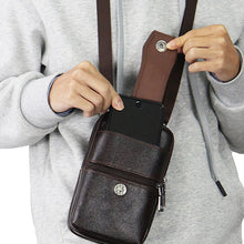 Laden Sie das Bild in den Galerie-Viewer, Multifunktionale Handy-Gürteltasche Aus Leder